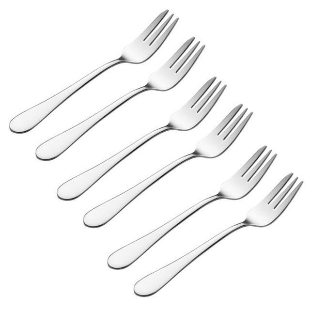 Typhoon 0304.056U Select 18-0 Stainless Steel Pastry Fork Gift Box Set - 6 Piece