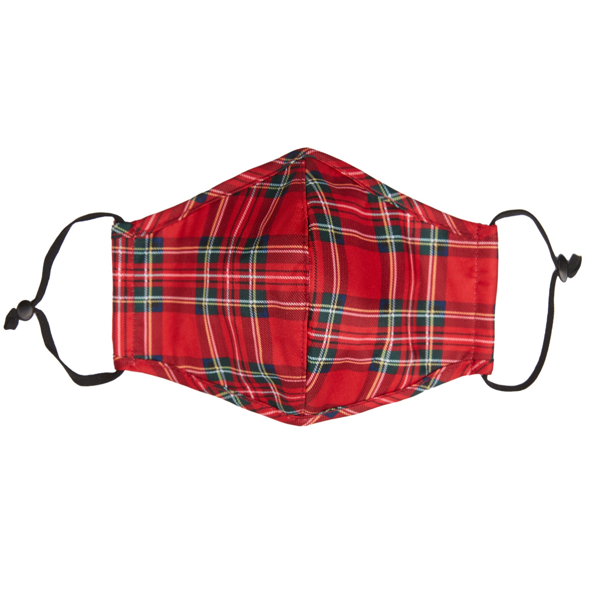 Jacob Alexander Merry Christmas Royal Stewart Red Plaid Men's Vest Clip-On Neck Tie and Adult Face Mask Set - 2XL - image 4 of 8