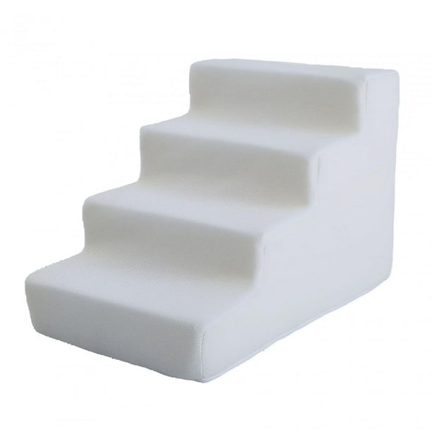 Escaleras equilibradas para mascotas, escaleras antideslizantes para perros pequeños y gatos, camas altas, sofá Blanco 4 Pasos Yuyangstore Pasos del cachorro