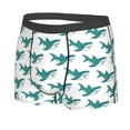 thumbnail image 2 of Wukai Cartoon Shark Print Men’s Underwear Breathable Boxer Briefs,&nbsp;Moisture Wicking & Breathable-Large, 2 of 7