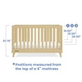 Delta Children Frankie 4in1 Convertible Crib Greenguard Gold