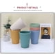 thumbnail image 4 of Vaso de plástico de 6 piezas, vaso irrompible de polipropileno saludable para adultos y niños, juego de 6 colores, multifunción, apto para microondas y lavavajillas, 4 of 4