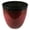 Red, variant on (EPR18-105 Large Egg Shaped Planter - Modern Indoor & Outdoor Decorative Flower Pot/Box (18 Inch, Blue Flower)