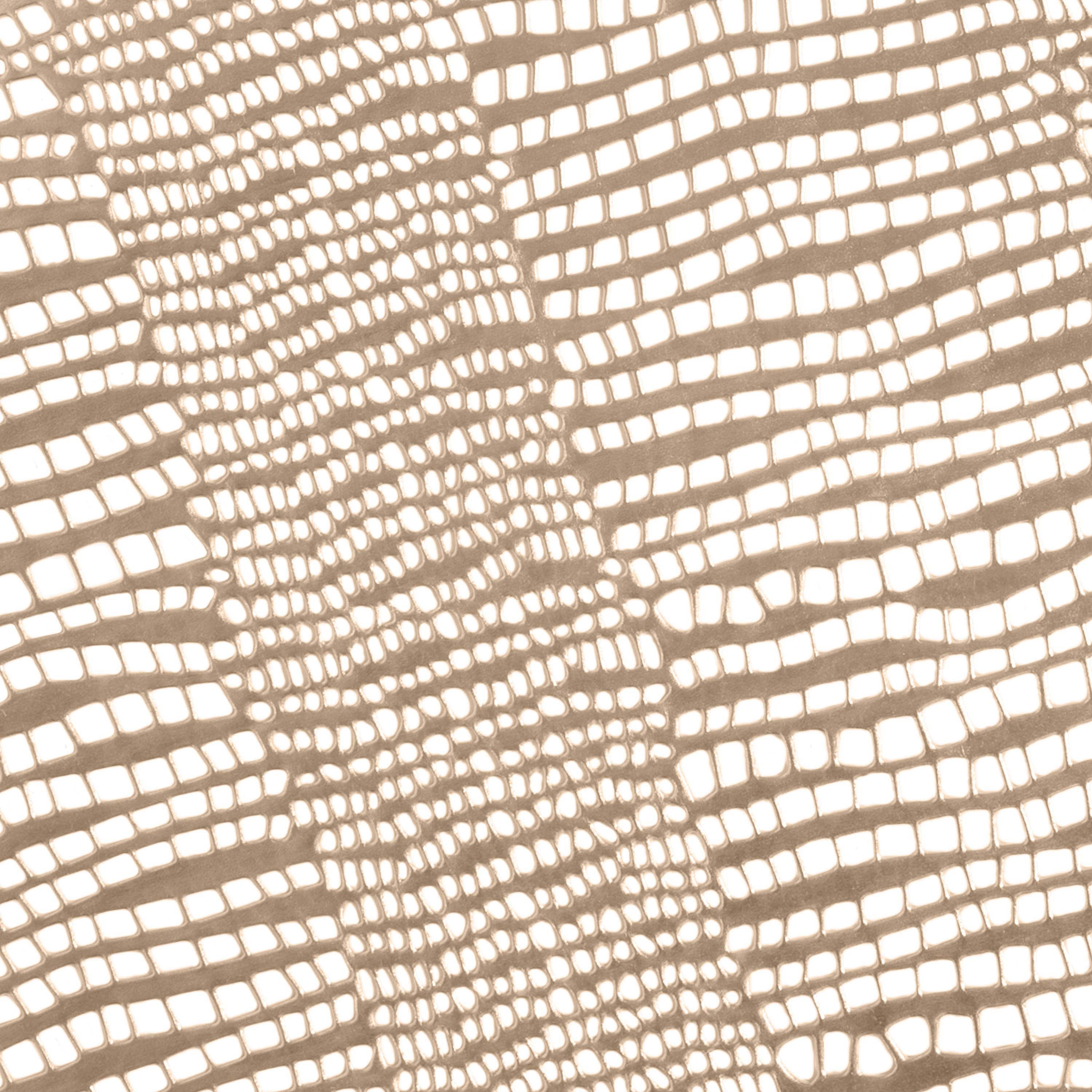 Home Details Set of Four Oval Pebble Laser Cut Table Place Mat, Gold