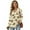 Green-Hedgehog Cherry, variant on DISNIMO Jellyfish Printed Sweatshirts for Women Long Sleeve Hoodies V Neck Pullover Tops Waffle Hooded Sweatshirt for Women, S