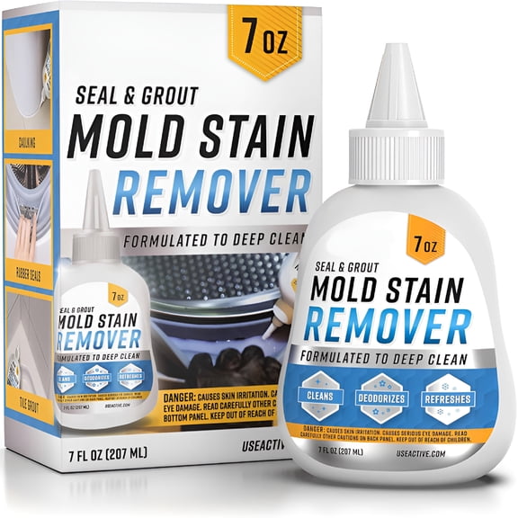 RAGUPEL Mold Stain Remover Gel Cleaner Heavy Duty Stain Cleaner for Front Loader Washing Machine Seal, Bathroom Grout, Shower, Caulk - Front Load Washer Cleaning Solution - 7 Fl Oz