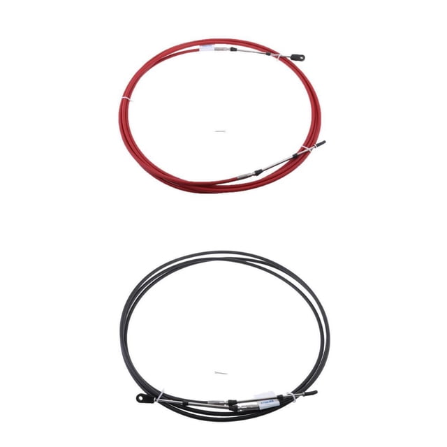 Cable Universal Del 2X Negro Para De Control De Motor De Yate Marino 8 FT