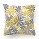 thumbnail image 4 of Juego de 4 fundas de cojín amarillas de 18 x 18, fundas de cojín decorativas grises para sofá, funda de almohada moderna con margaritas para sala de estar, cojín, cama, exterior, amarillo y gris, dec JAMW Sencillez, 4 of 5