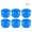 Blue, variant on Universal 21mm Car Wheel Hub Screw Bolt Protective Dust Covers and Theft Protection Caps 20-Piece Pack with Removal Clip Black - 0.82 in / 21 mm Inner Diameter