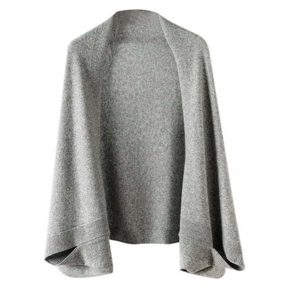 Wrap Sweater for Women Warm Shawl Blanket Scarf with Sleeves Poncho Pashmina Shall with Two Shawl Clips
