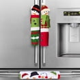 thumbnail image 3 of TETOU 3pcs Christmas Fridge Handle Covers Snowman Refrigerator Door Kitchen Appliance Protector Handle Cover, 3 of 6