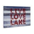 thumbnail image 3 of Stupell Industries Rustic Lodge Live Love Lake Striped Canvas Art, 24 x 16, by SD Graphics Studio, 3 of 8