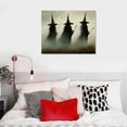 thumbnail image 5 of Halloween Canvas Wall Art Prints Dark Academia Scary Witch Silhouette Art Poster Creepy Gothic Wall Decor for Gallery Living Room Bedroom, 5 of 6