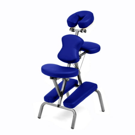 Ataraxia Deluxe Portable Folding Massage Chair w/Carry Case & Strap - Blue | Walmart Canada