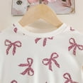 thumbnail image 5 of Girls Clothes Fall Winter Outfits for Toddler Girl Pullover Tops Pants Little Kids Girls Clothing Sets 9 12 18 24 Months 2T 3T,18-24 Months,Pink2, 5 of 7
