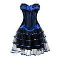 thumbnail image 2 of Jsaierl Halloween Costumes for Women Vintage Medieval Victorian Goth Maxi Dresses Adult Costumes Peasant Steampunk Ball Gown Renaissance Dress, 2 of 3