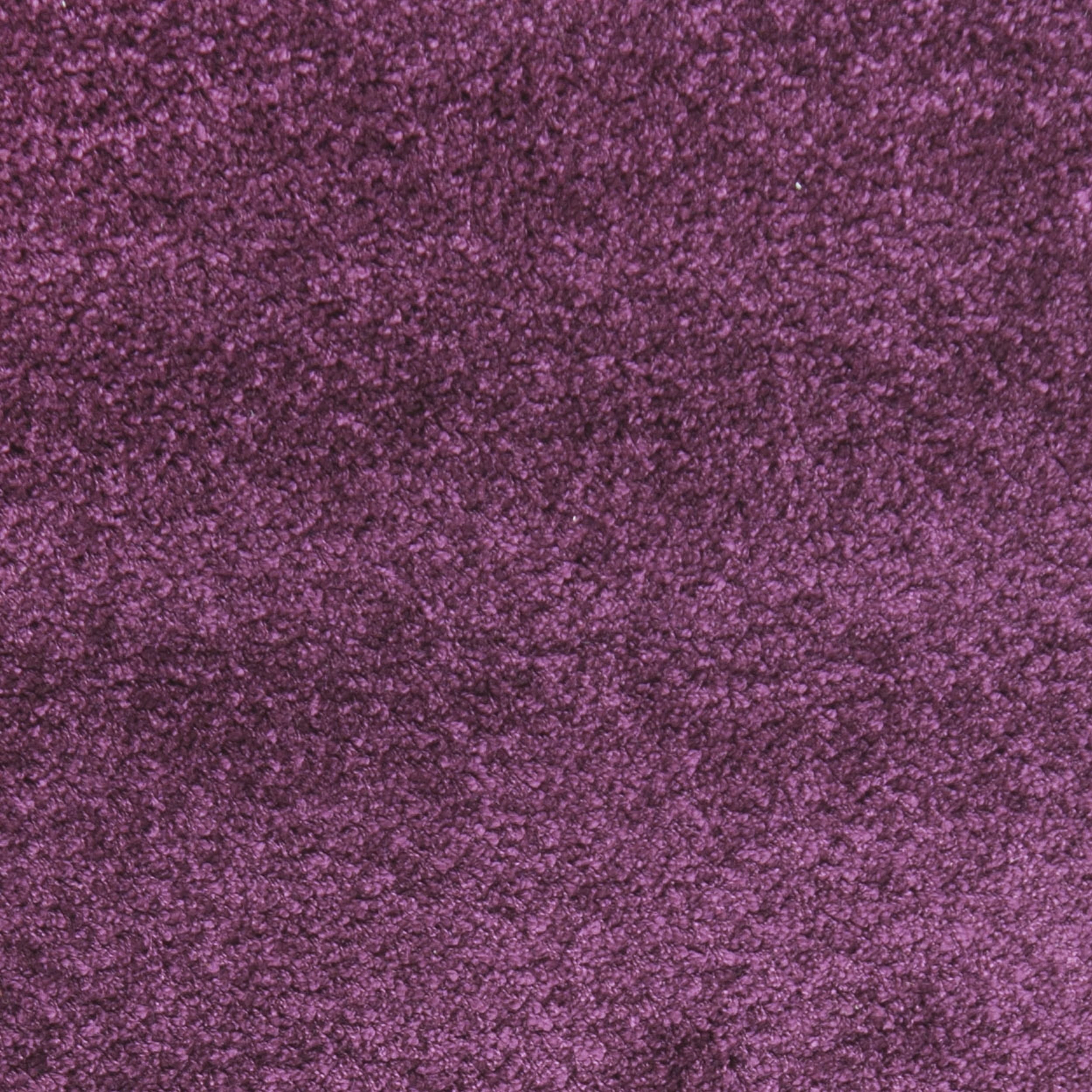 SAFAVIEH Santa Monica Chelsey Solid Shag Area Rug, Purple, 6'7" x 6'7" Square