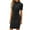 Black, variant on Deago Women's Summer Short Sleeve Ruched Casual Sundress Crew Neck Midi Bodycon T Shirt Dress (Green, S)