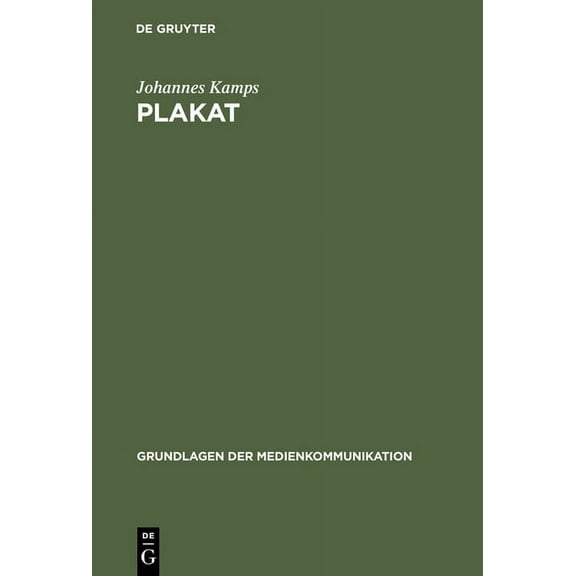 Grundlagen Der Medienkommunikation Plakat, Book 5, (Hardcover)