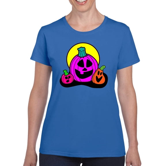 Pumpkin Family T-Shirt Women -Rose Khan Designs, Female XX-Large