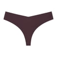 thumbnail image 1 of Xiao Hua Ropa interior sin costuras para mujer, bragas sexys de encaje estilo hipster, tanga, bragas, ropa interior para mujer, 3 piezas (café oscuro, L), 1 of 2