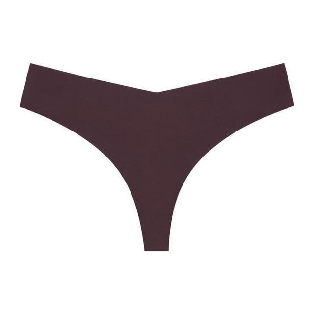 Xiao Hua Ropa interior sin costuras para mujer, bragas sexys de encaje estilo hipster, tanga, bragas, ropa interior para mujer, 3 piezas (café oscuro, L)