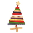 thumbnail image 1 of Adorno giratorio de madera para de Navidad, escritorio artesanal, mesa central de novedad, decoración navideña para restaurante, sala de estudio, 1 of 9
