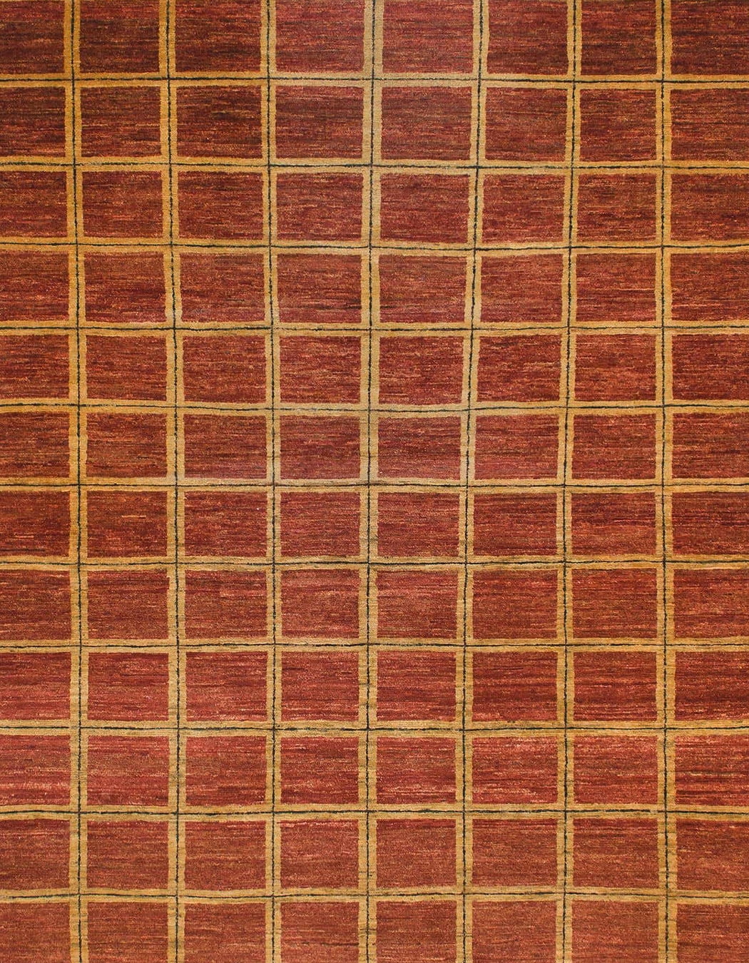 Ahgly Company Indoor Rectangle Abstract Red Checkered Area Rugs, 2' x 5 ...