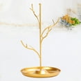 thumbnail image 2 of Milisten Golden Tree Branches Design Necklace Display Rack Jewelry Showing Stand Earring Holder Hanger Pendant Iron Showcase Bracelet Organizer, 2 of 5