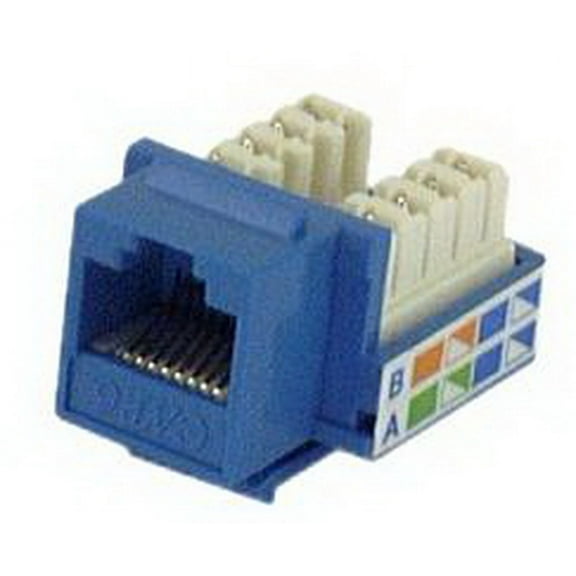 IEC RJ4508F-MT-BUL6 RJ4508 Female Keystone Connector Blue Category 6
