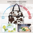 thumbnail image 4 of Disketp Brown Cow Lonchera Térmica para Mujer y Hombre, Bolsa de Almuerzo Reutilizable e Impermeable para Trabajo, Viajes y Picnic, 4 of 7