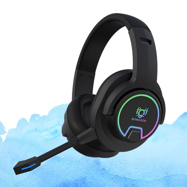 RGB sobre Auriculares Inalámbricos Bluetooth Bluetooth con Micrófono Estéreo