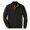 Black_008, variant on Mens Casual Knitted Pullover Sweater Long Sleeve Stand Collar Vintage Quarter Button Sweaters with Elbow Patches White 3XL