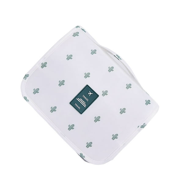 Bolsa de almacenamiento Saco de maquillaje Bolsa de Mano de obra fina Multicolor Suministros de viaje multipropósito de larga duración Almacenamiento y organización del hogar Patrón de cactus Advancent HA077537-02