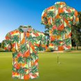 thumbnail image 4 of Aplkyhs Tropical Palm Tree Matching Golf Shirts for Couple Quarter Zip Couple Golf Matching Outfits Breathable Fabric Mens Hawaiian Shirt Keep Cool in Hot Weather Machine Washable, 4 of 6