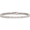thumbnail image 3 of Sterling Silver Rhodium-Plated Cz 64 Stone 7In Bracelet (7 X 3.3) Made In Indonesia qg3487-7, 3 of 5