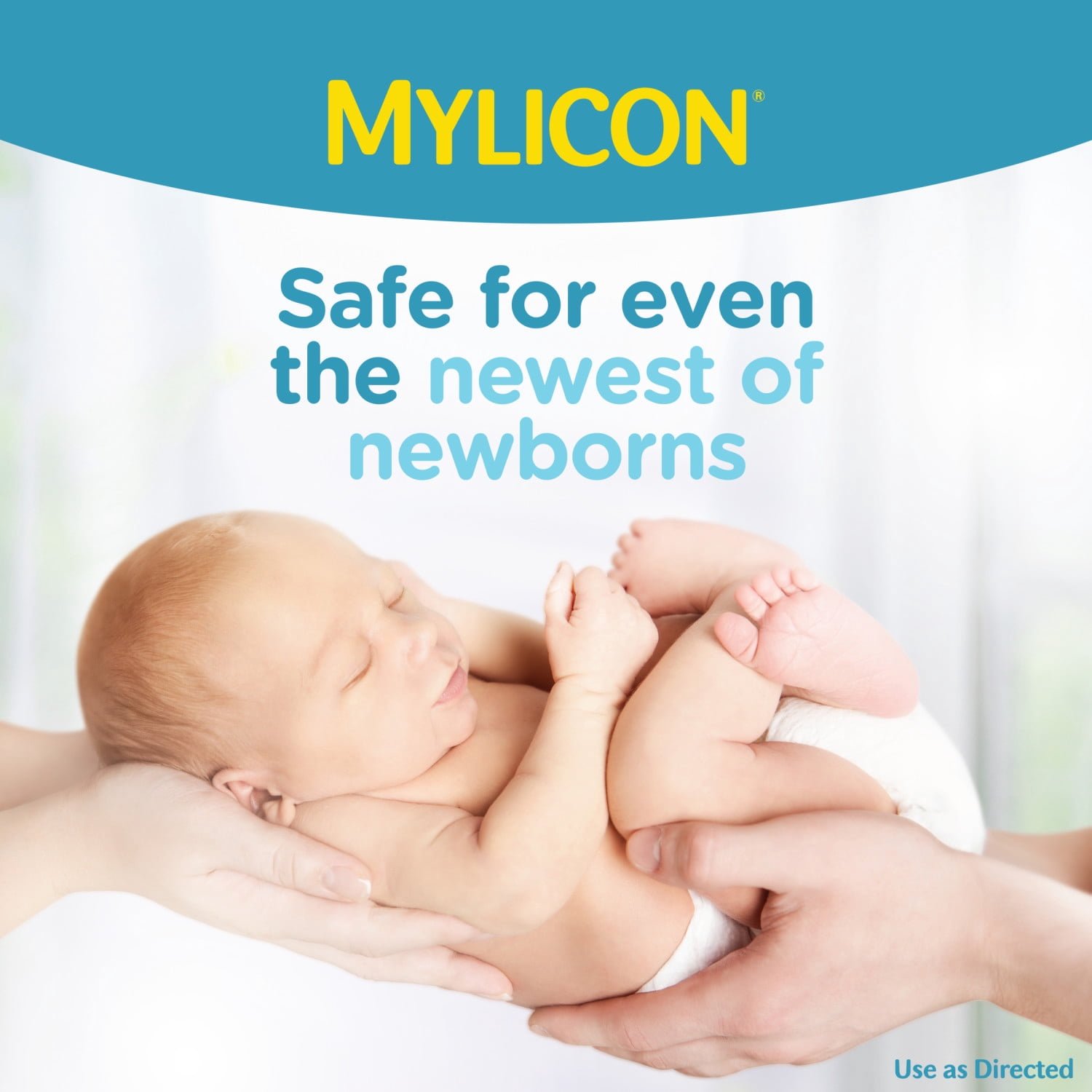 (3 pack) Infants' Mylicon Gas Relief Drops & Syringe, Dye Free, 0.5 fl oz