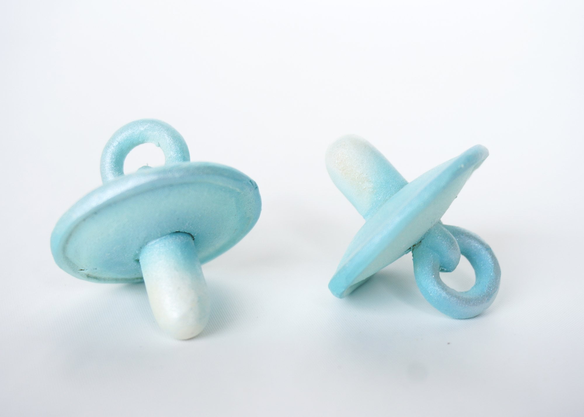 Poly Resin Mini Pacifier Baby Shower Party Favors & Decoration Blue (24 Pieces)
