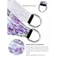 thumbnail image 5 of Purple Flowers Sun Shade Sail 8' x 10', Spring Watercolor Butterfly Purple Plaid Rectangle Outdoor Sunshade Canopy, Waterproof UV Block Patio Covers for Garden Yard Beach, 5 of 9