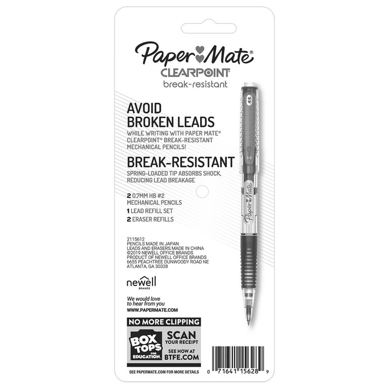 Paper Mate Mechanical Pencil Set with Lead & Eraser Refill