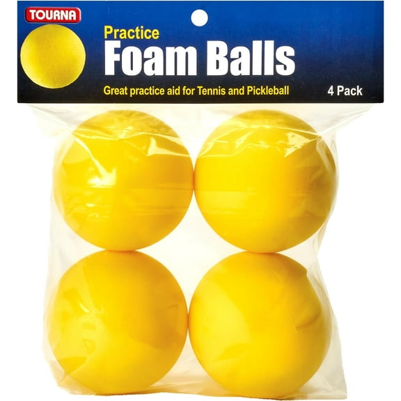 Tourna Youth Tennis Set of 4 Practice Foam Tennis Balls