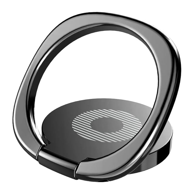 Anillo de Teléfono, Soporte de Anillo de Teléfono Negro Instalación Fácil de Aleació de Zinc parajar