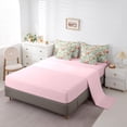 thumbnail image 5 of Homewish Retro Country Flower 7-Piece Twin Bedding Sets,Rustic Farmhouse Cabin Bedding Comforter Set,Pink Green Sheet Sets For Girls Teens,Luxury Bedroom Decor Reversible, 5 of 8