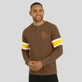 thumbnail image 6 of Men's Darius Rucker Collection by Fanatics Brown San Diego Padres Waffle-Knit Raglan Long Sleeve Henley T-Shirt, 6 of 6