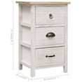thumbnail image 5 of vidaXL Side Cabinet Chest of Drawers Sideboard Buffet Storage Paulownia Wood, 5 of 20