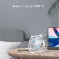 thumbnail image 4 of Teissuly Clearance Desktop Fan Quiet Brushless Turbine, Mini Electric Fan, Wall Mounted Usb 3-in-1 Portable Small Electric Fan(White, ) Teissuly WER2023081600164, 4 of 8