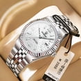 thumbnail image 2 of Mens Watches Stainless Steel Waterproof Analog Quartz Watch for Men with Date  Fashion Wristwatch, 2 of 6