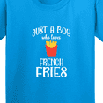 thumbnail image 4 of Inktastic Just a Boy Who Loves French Fries Youth T-Shirt, 4 of 5