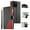 Black, variant on For iPhone 17 Pro 6.3" Splicing Multi Card Slots/Pocket Zipper Wallet Strong Magnetic Attachment/Closure, PU Leather Flip Wallet Case With Hanging Rope,Black,For iPhone 17 Pro