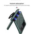 thumbnail image 5 of case for Samsung Z Flip 3 Case with Hinge Protective, Galaxy Z Flip 3 Case with Ring Compatible with Samsung Galaxy Z Flip 3 5G Case, Green, 5 of 12